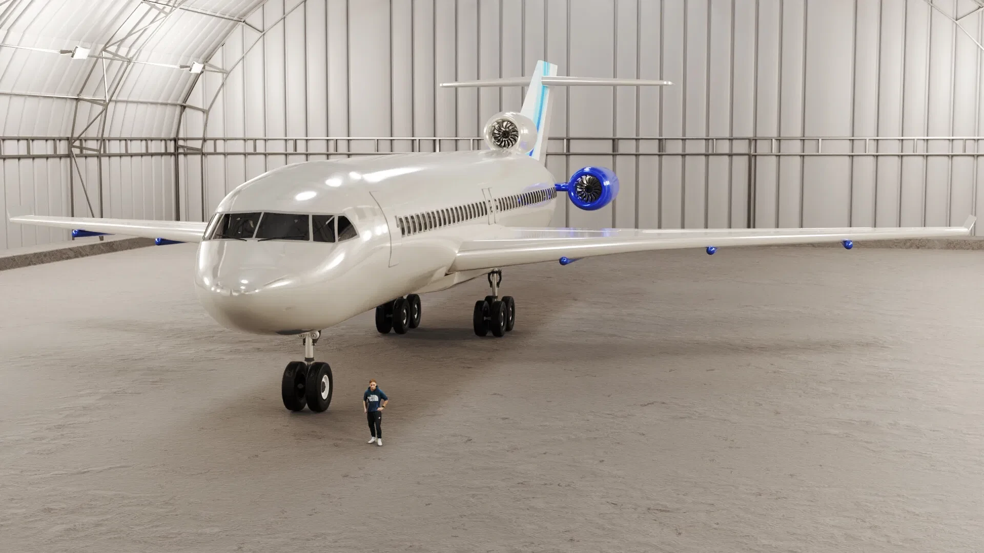 3D Airplane Model Visualization